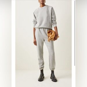 Les Tien - Classic Raglan Sleeve Cotton Sweatshirt - Grey